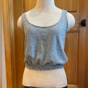 Poof! Heather Gray Crop Tank